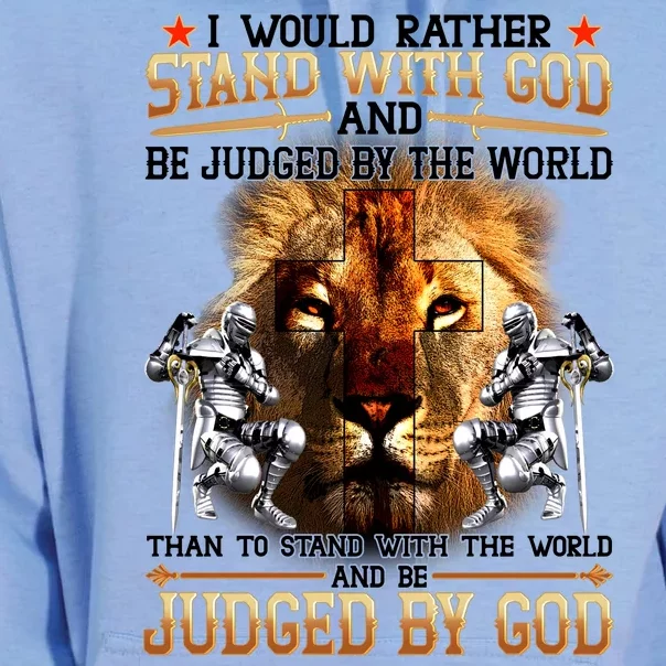 I Would Rather Stand With God Unisex Surf Hoodie