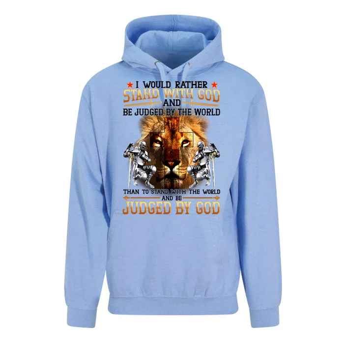 I Would Rather Stand With God Unisex Surf Hoodie