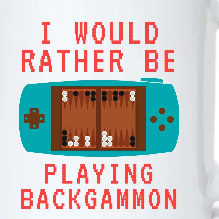 I Would Rather Be Playing Backgammon Black Color Changing Mug