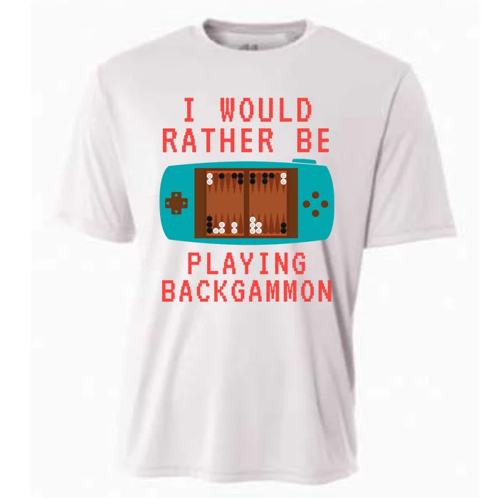 I Would Rather Be Playing Backgammon Cooling Performance Crew T-Shirt