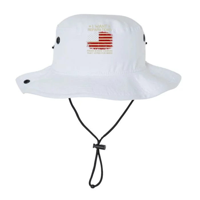 I Want Reparations From Every Moron That Voted For Biden Meaningful Gift Legacy Cool Fit Booney Bucket Hat