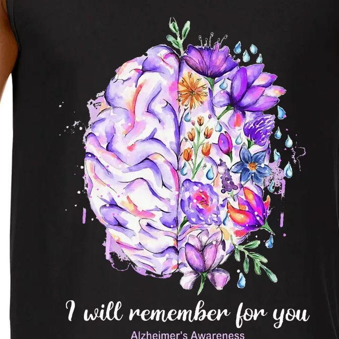 I Will Remember For You Brain Alzheimer's Awareness Comfort Colors® Tank Top