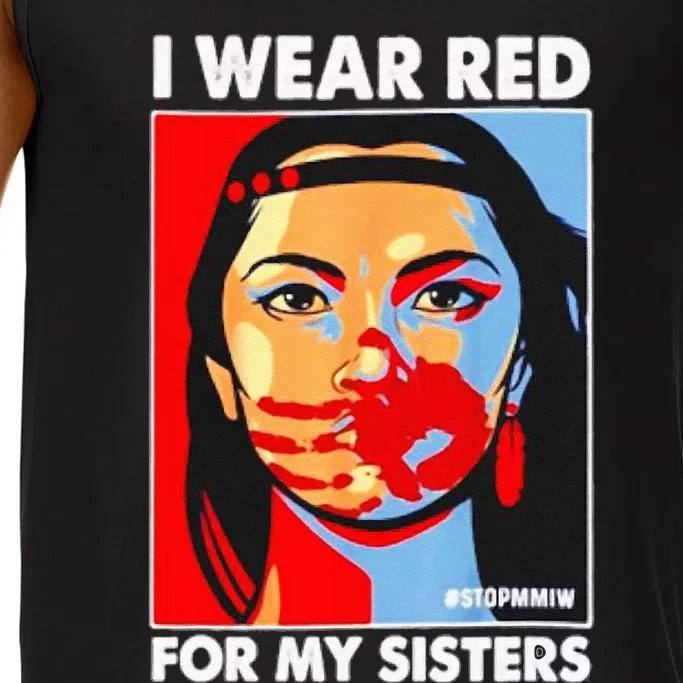 I Wear Red For My Sister Native American Stop MMIW Comfort Colors® Tank Top