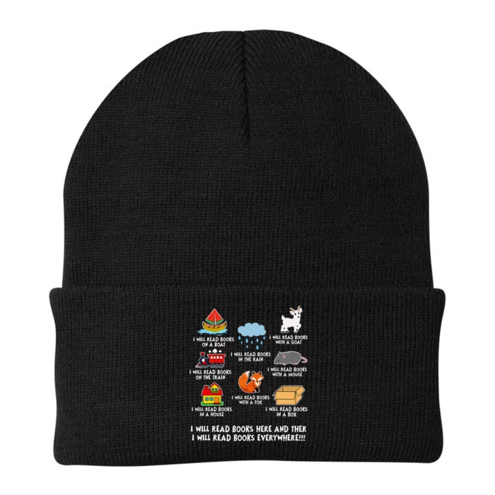 I Will Read Books On A Boat And Everywhere Library Knit Cap Winter Beanie