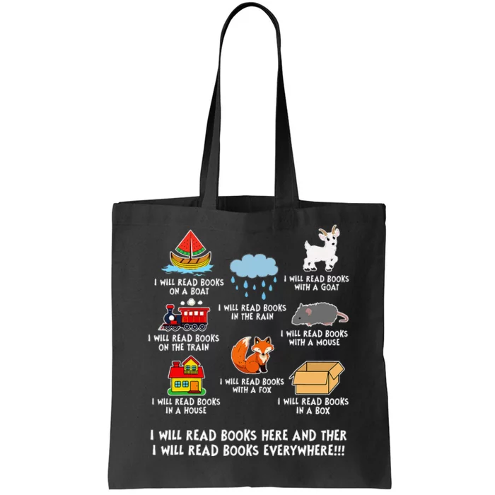 I Will Read Books On A Boat And Everywhere Library Tote Bag