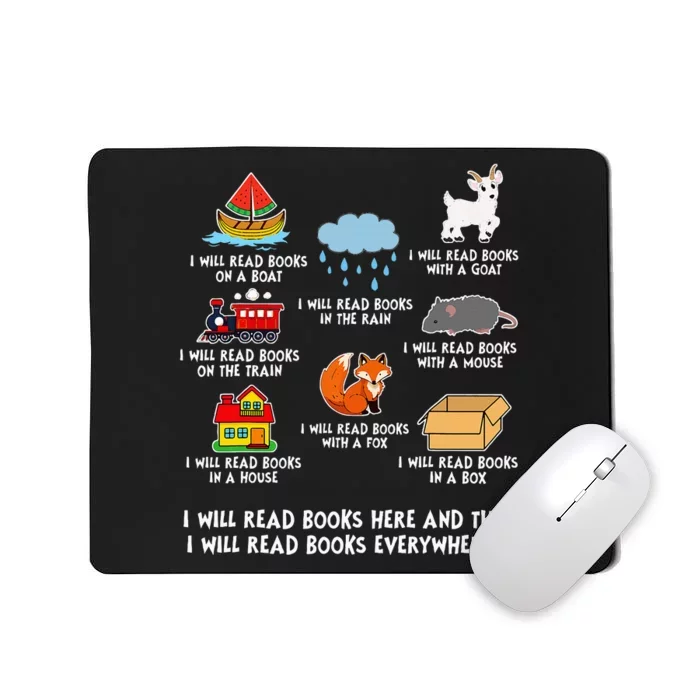 I Will Read Books On A Boat And Everywhere Library Mousepad