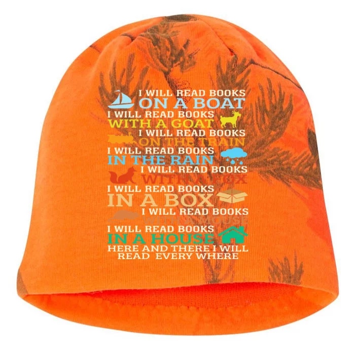 I Will Read Books On A Boat & Everywhere Reading Gifts Kati - Camo Knit Beanie