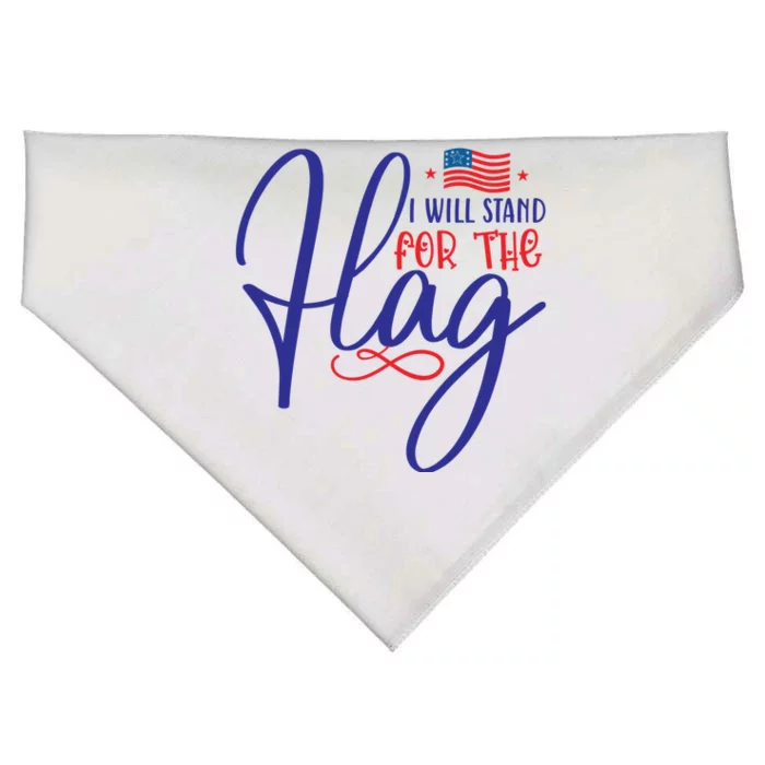 I Will Stand For The Flag USA-Made Doggie Bandana