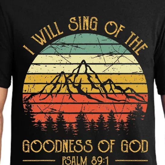 I Will Sing Of The Goodness Of God Christian Pajama Set