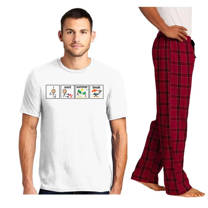 I Want Summer Break Teacher Last Day Of School Vacation Pajama Set