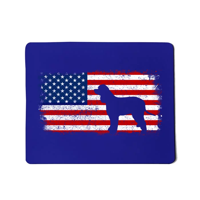 Irish Water Spaniel Patriotic Gift American Flag Vintage Gift Mousepad