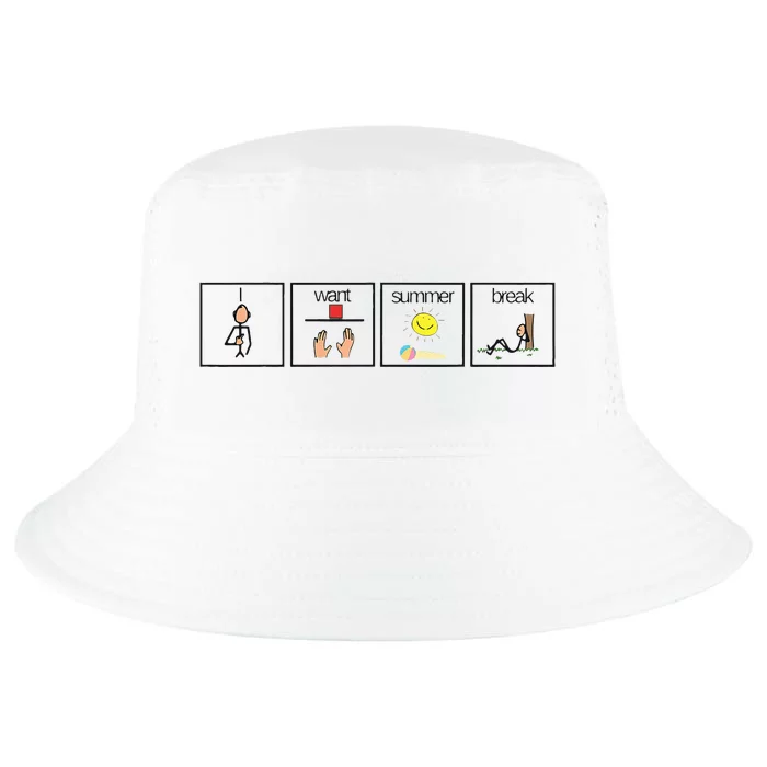 I Want Summer Break Teacher Last Day Of School Cool Comfort Performance Bucket Hat