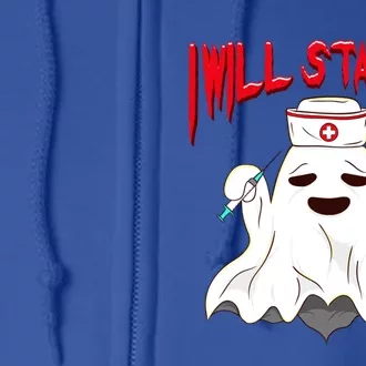 I Will Stab You! Funny Halloween Nurse Gift Full Zip Hoodie