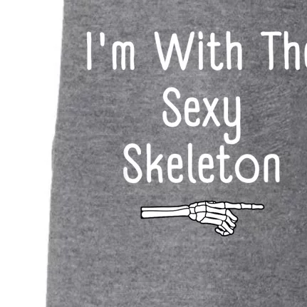 IM With Sexy Skeleton Halloween Costume Funny Last Minute Doggie 3-End Fleece Hoodie