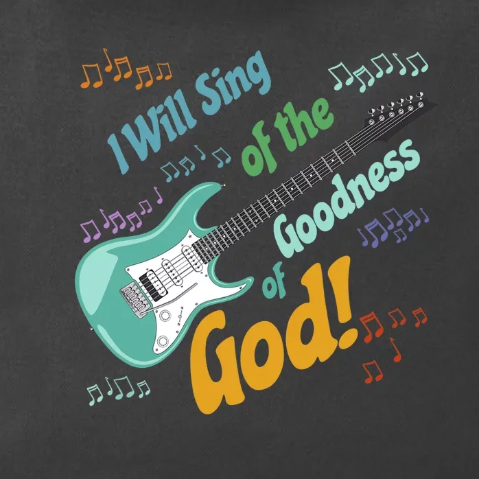 I Will Sing of the Goodness of God - guitar Zip Tote Bag