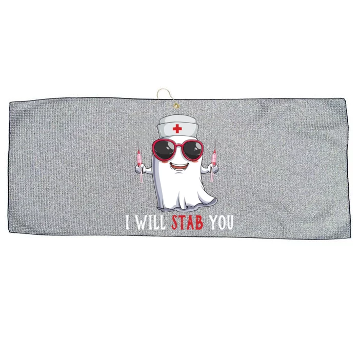 I Will Stab You Lazy Halloween Costume Nurse Nursing Rn Lpn Gift Large Microfiber Waffle Golf Towel