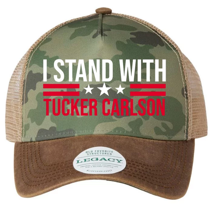 I Stand With Tucker Carlson Legacy Tie Dye Trucker Hat