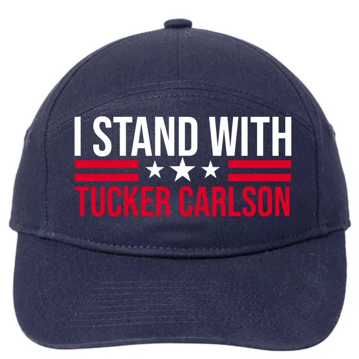 I Stand With Tucker Carlson 7-Panel Snapback Hat