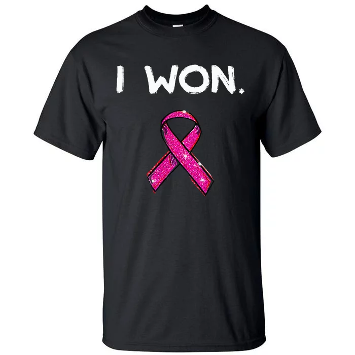 I Won Survivors Breast Cancer Awareness Tall T-Shirt