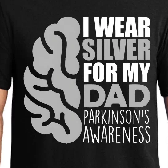 I Wear Silver For My Dad Parkinsons Awareness Pajama Set