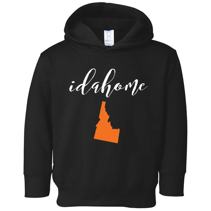 Idahome With State Of Idaho Toddler Hoodie