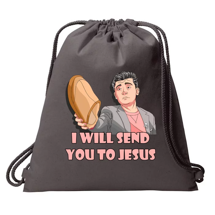 I Will Send You To Jesus Asian Guy Asian Stereotypes Drawstring Bag