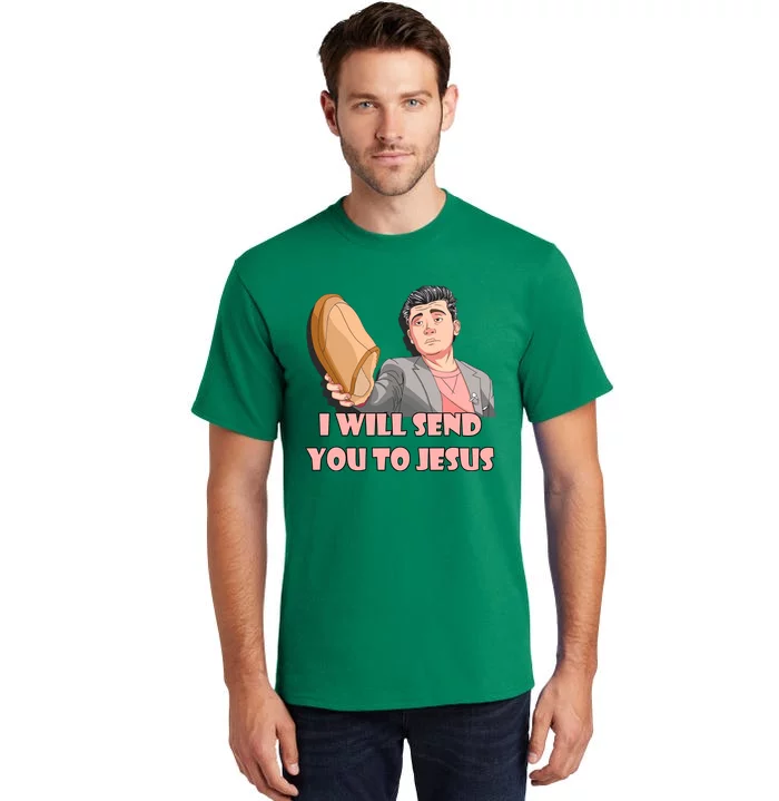 I Will Send You To Jesus Asian Guy Asian Stereotypes Tall T-Shirt