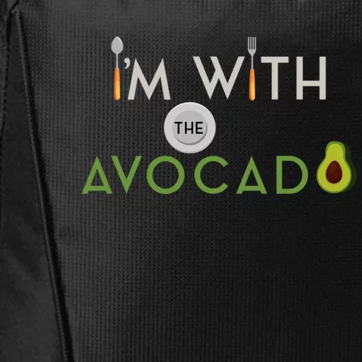 I'm With The Avocado Toast Funny Halloween Costume Gift City Backpack