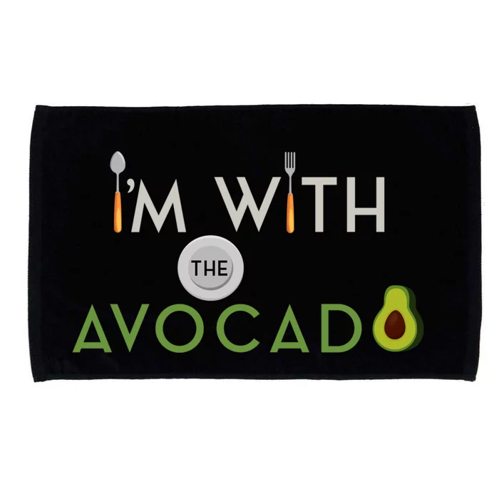 I'm With The Avocado Toast Funny Halloween Costume Gift Microfiber Hand Towel