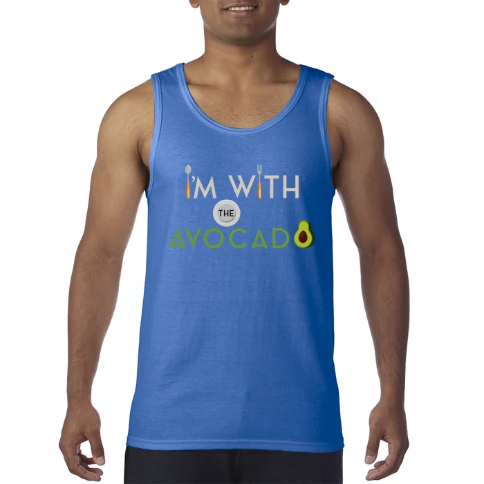 I'm With The Avocado Toast Funny Halloween Costume Gift Tank Top