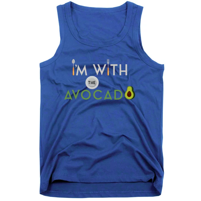 I'm With The Avocado Toast Funny Halloween Costume Gift Tank Top