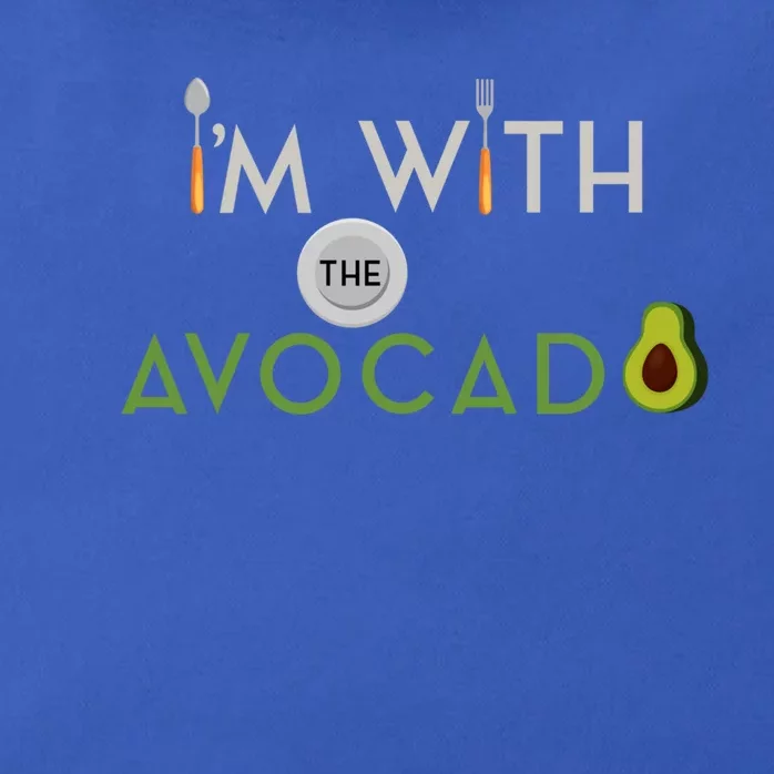 I'm With The Avocado Toast Funny Halloween Costume Gift Zip Tote Bag