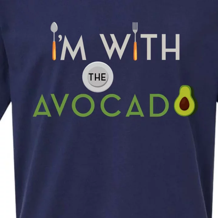 I'm With The Avocado Toast Funny Halloween Costume Gift Sueded Cloud Jersey T-Shirt