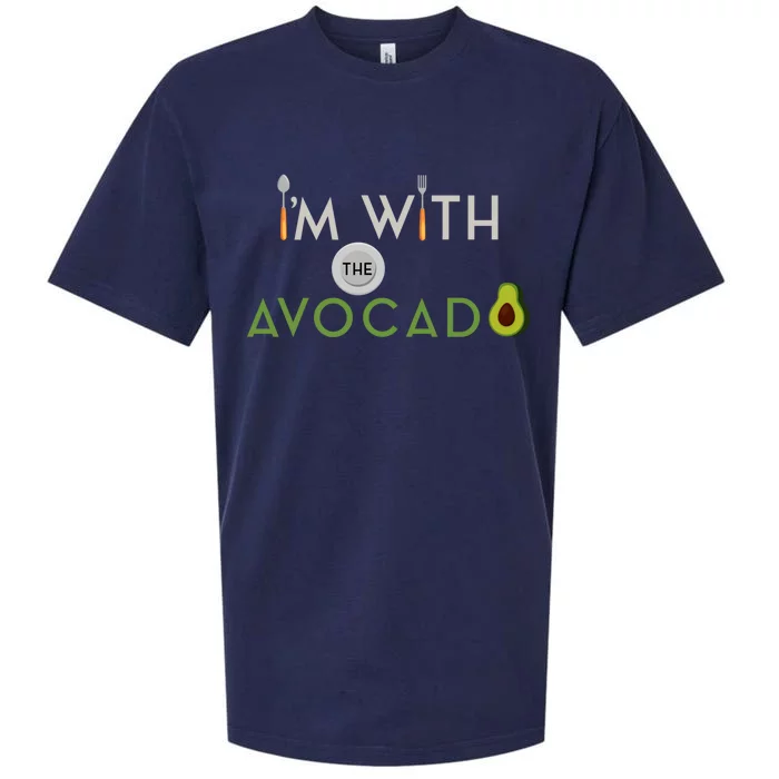 I'm With The Avocado Toast Funny Halloween Costume Gift Sueded Cloud Jersey T-Shirt