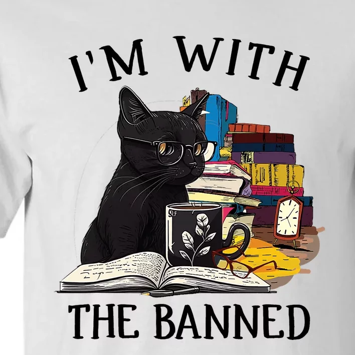 Im With The Banned Read Banned Books Lover BookWorm Tall T-Shirt