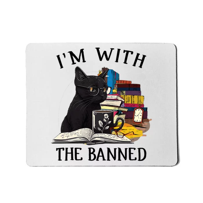 Im With The Banned Read Banned Books Lover BookWorm Mousepad