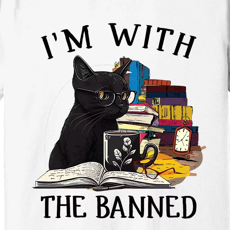 Im With The Banned Read Banned Books Lover BookWorm Premium T-Shirt