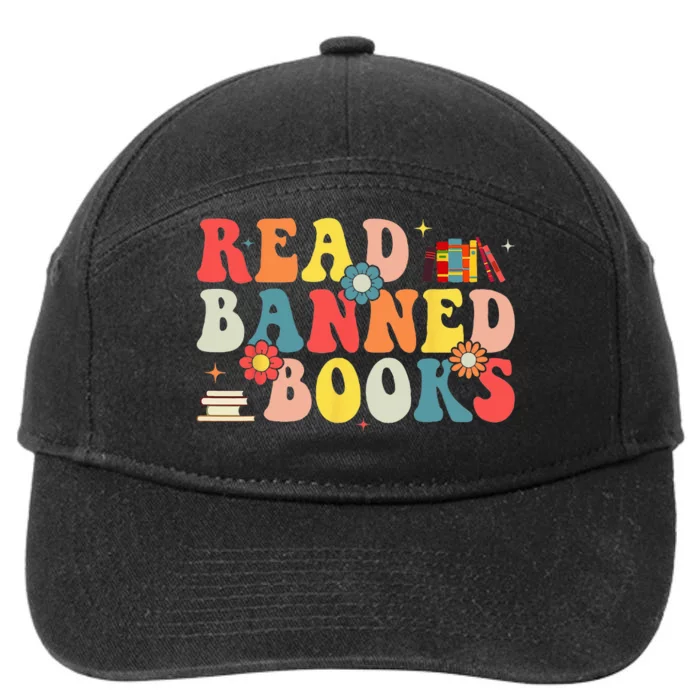 I'm With The Banned Books I Read Banned Books Lovers 7-Panel Snapback Hat