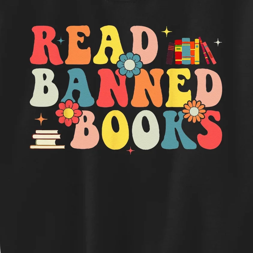 I'm With The Banned Books I Read Banned Books Lovers Kids Sweatshirt