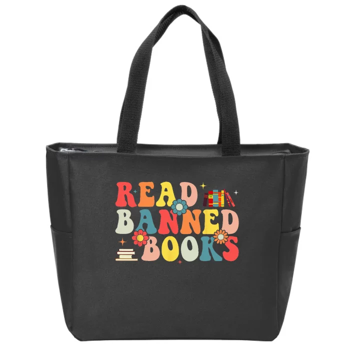 I'm With The Banned Books I Read Banned Books Lovers Zip Tote Bag