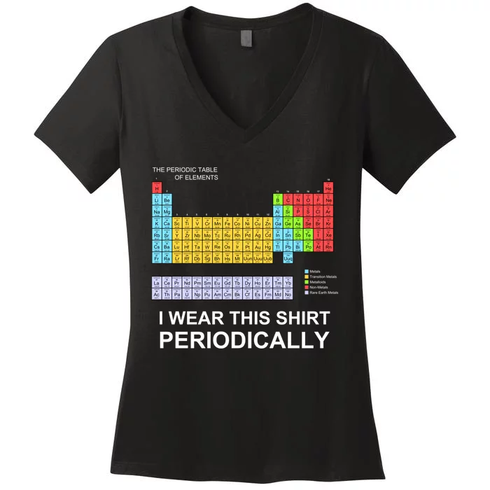 I Wear this Periodically funny Women's V-Neck T-Shirt