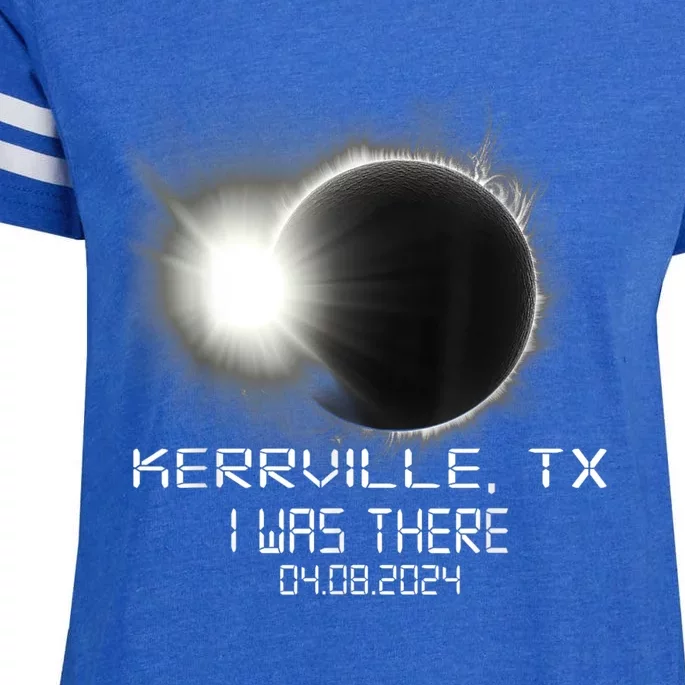 I Was There Total Solar Eclipse Kerrville Texas Enza Ladies Jersey Football T-Shirt