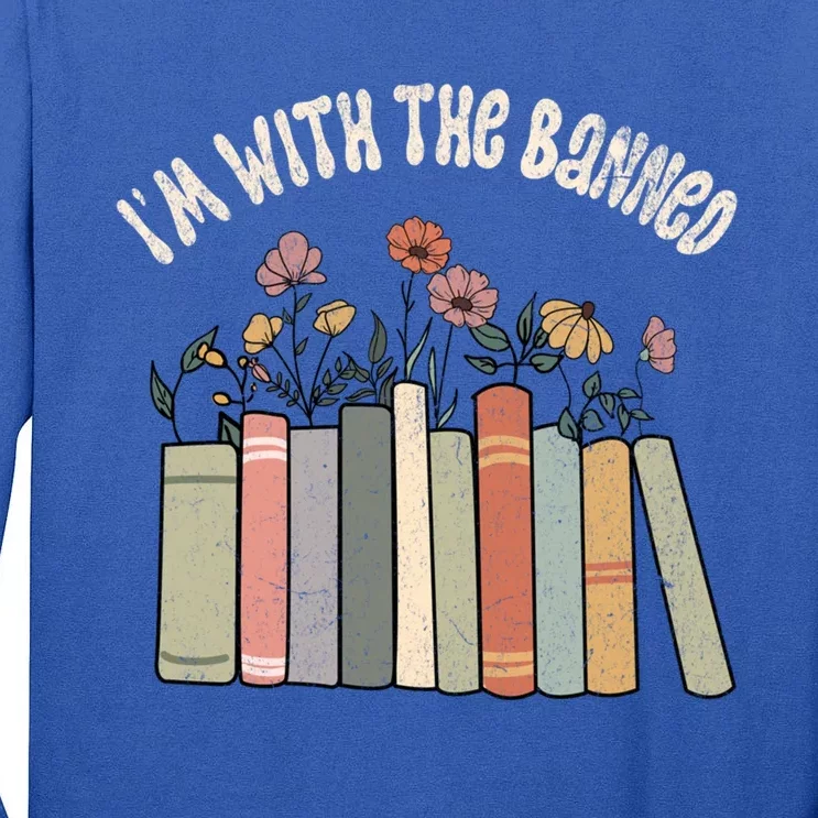 Im With The Banned Books Social Justice Reading Librarian Cute Gift Tall Long Sleeve T-Shirt