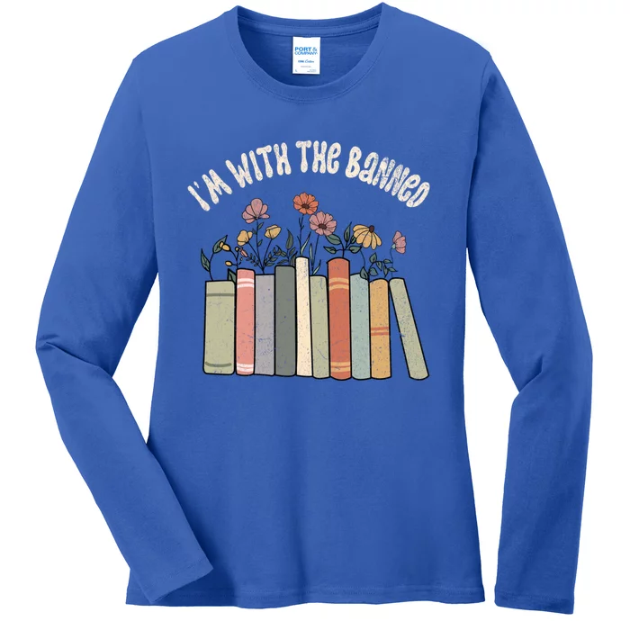 Im With The Banned Books Social Justice Reading Librarian Cute Gift Ladies Long Sleeve Shirt