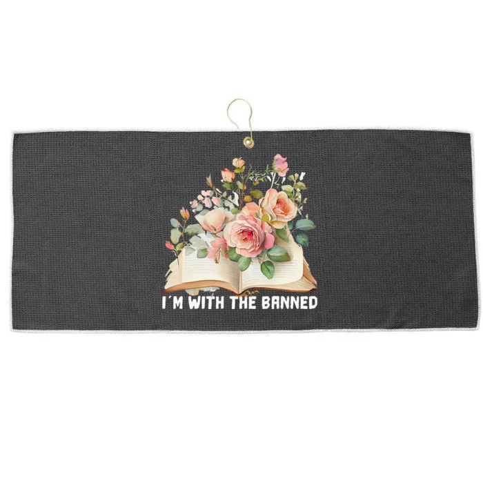 I'm With The Banned Books I Read Banned Books Lovers Large Microfiber Waffle Golf Towel