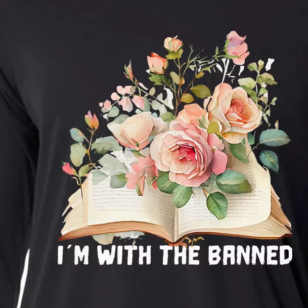 I'm With The Banned Books I Read Banned Books Lovers Cooling Performance Long Sleeve Crew