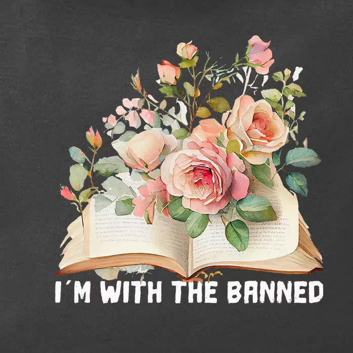 I'm With The Banned Books I Read Banned Books Lovers Zip Tote Bag