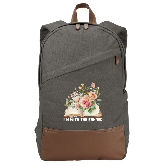 I'm With The Banned Books I Read Banned Books Lovers Cotton Canvas Backpack