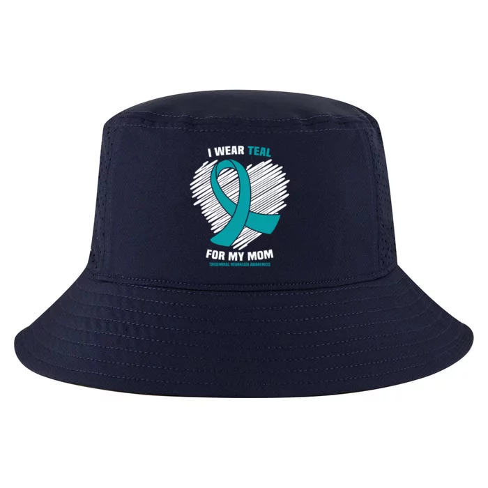 I Wear Teal For My Mom Trigeminal Neuralgia Awareness Cute Gift Cool Comfort Performance Bucket Hat