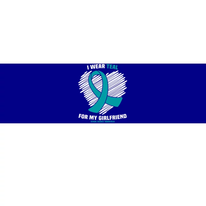 I Wear Teal For My Friend Sexual Assault Awareness Gift Bumper Sticker